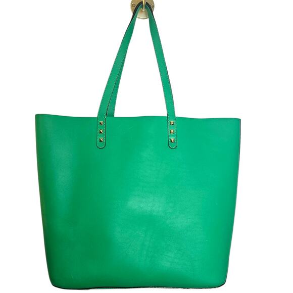 Rebecca Minkoff Kelly Green Large Tote Bag with Studs - Picture 2 of 10